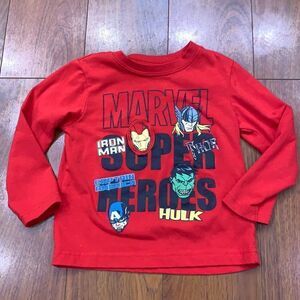 Avengers Red Longsleeve Tee Size 3T